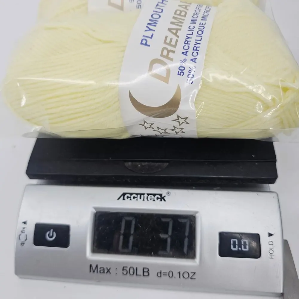 2 Plymouth Yarn Dreambaby DK Butter Yellow Microfiber Blend Super Soft Baby Yarn